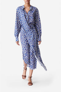 Robe longue Dolmen - Bleu