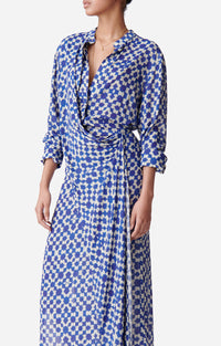 Robe longue Dolmen - Bleu
