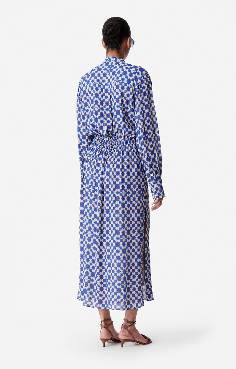Robe longue Dolmen - Bleu
