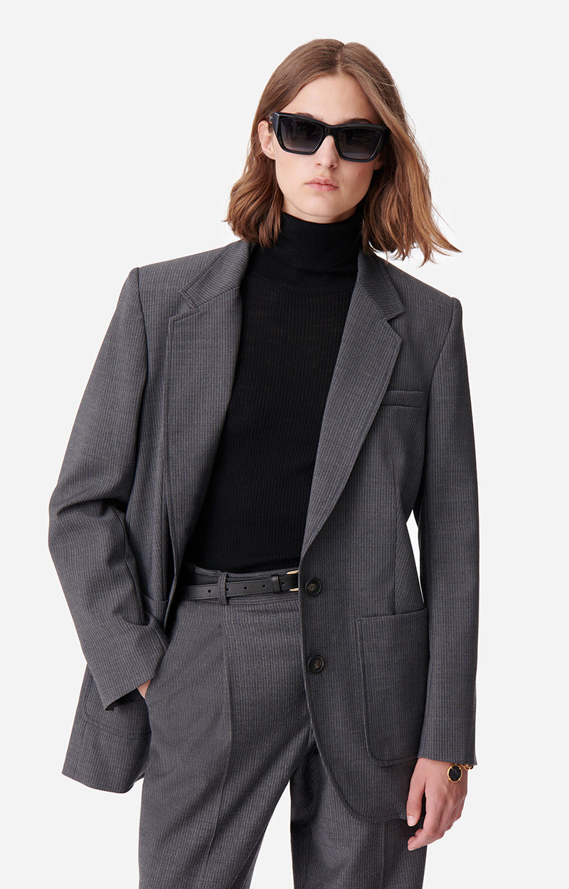 61 QTY NEW // ANTHRACITE CHINE / Veste Bradley - ANTHRACITE CHINE