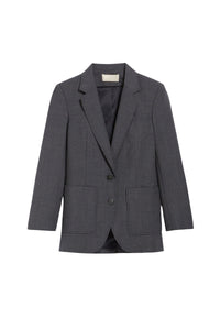 Blazer Bradley en laine mélangée - Anthracite Chiné