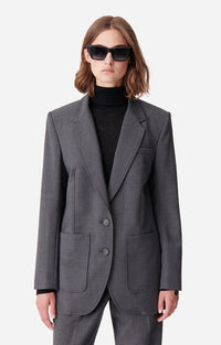 61 QTY NEW // ANTHRACITE CHINE / Veste Bradley - ANTHRACITE CHINE