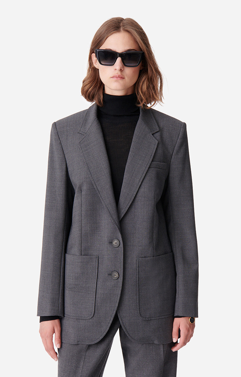 61 QTY NEW // ANTHRACITE CHINE / Veste Bradley - ANTHRACITE CHINE