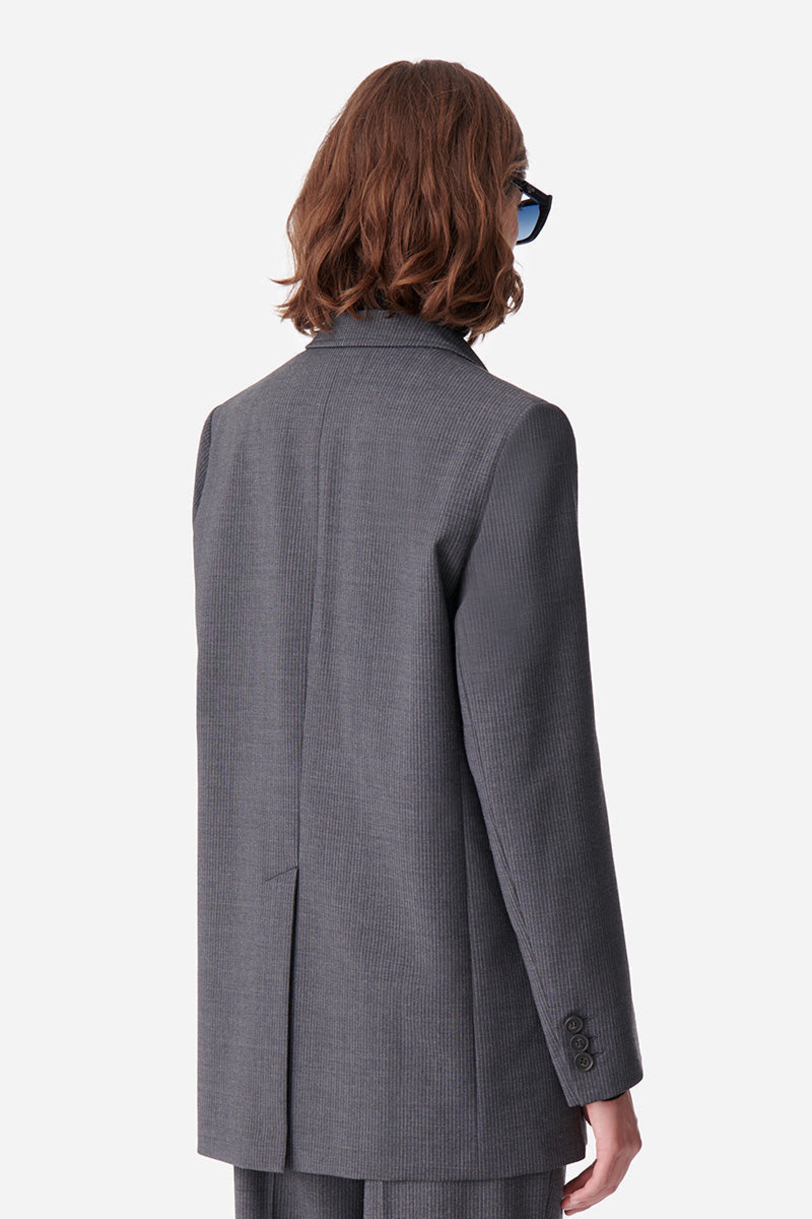 Blazer Bradley en laine mélangée - Anthracite Chiné