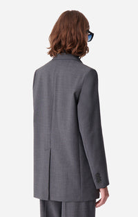 Blazer Bradley en laine mélangée - Anthracite Chiné