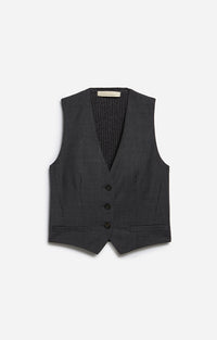 29 QTY NEW // ANTHRACITE CHINE / Gilet De Costume Denso - ANTHRACITE CHINE