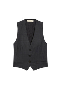 Veston de costume Denso en laine mélangée - Anthracite Chiné