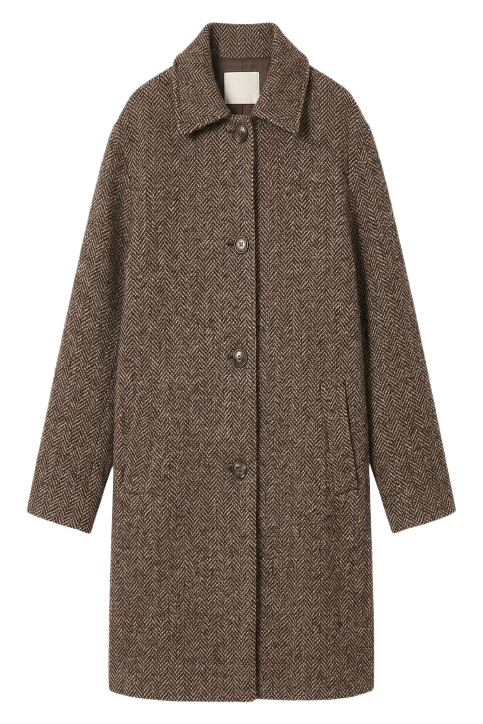 RECO : 230 // Manteau Didier en laine - Chocolat