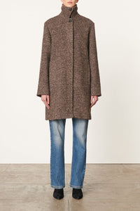 Didier wool coat - Chocolate