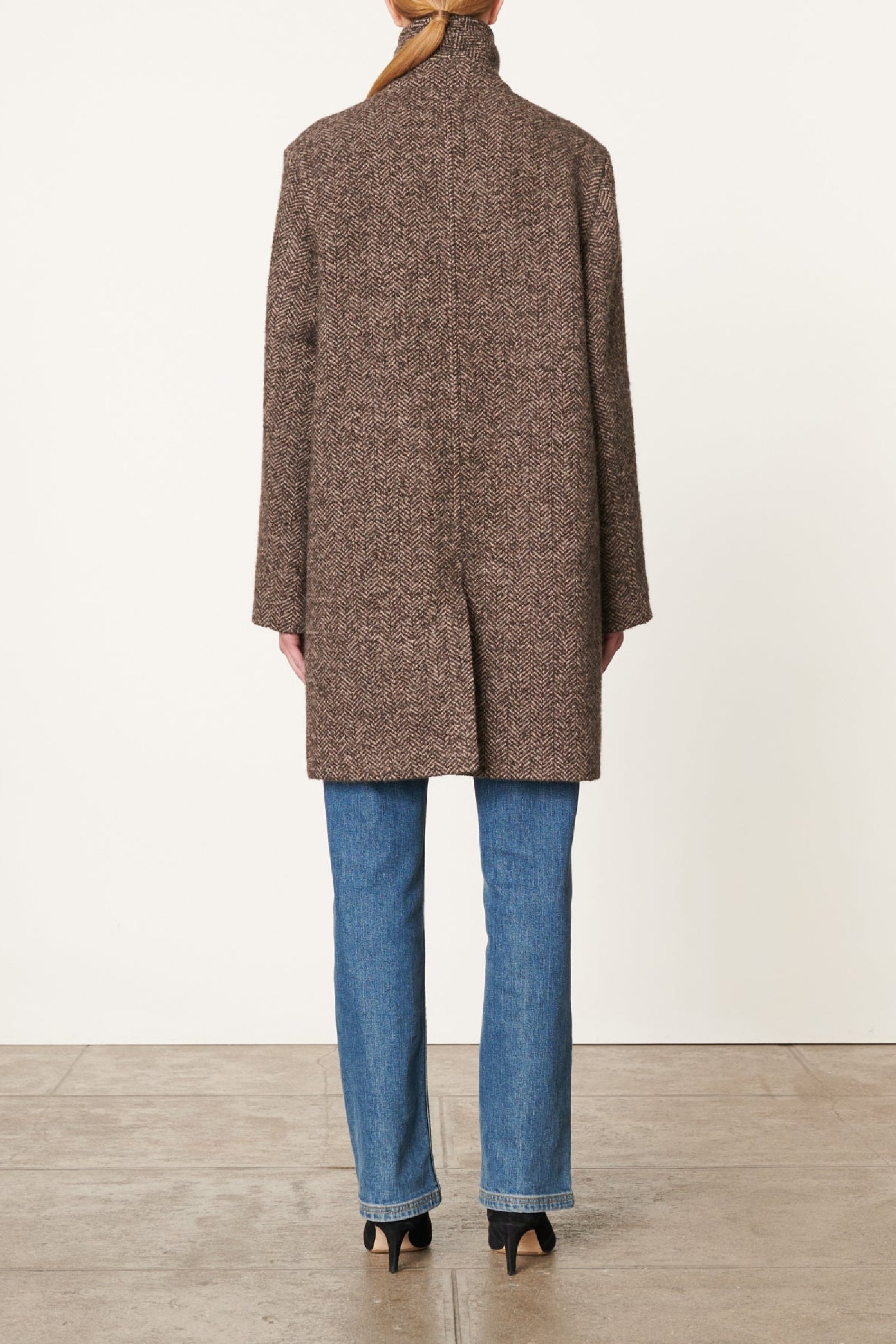 Didier wool coat - Chocolate