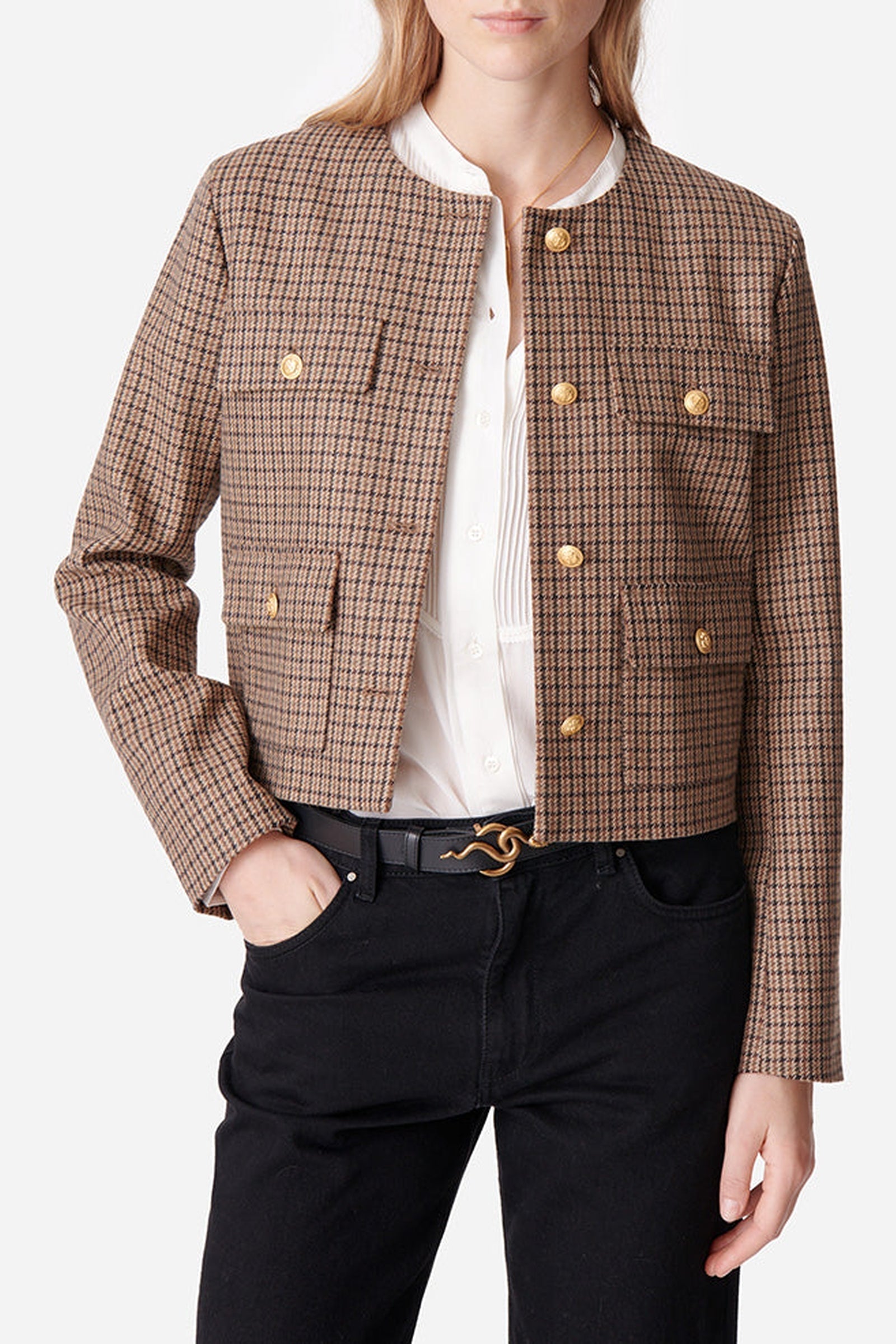 Veste Deana en laine - Camel