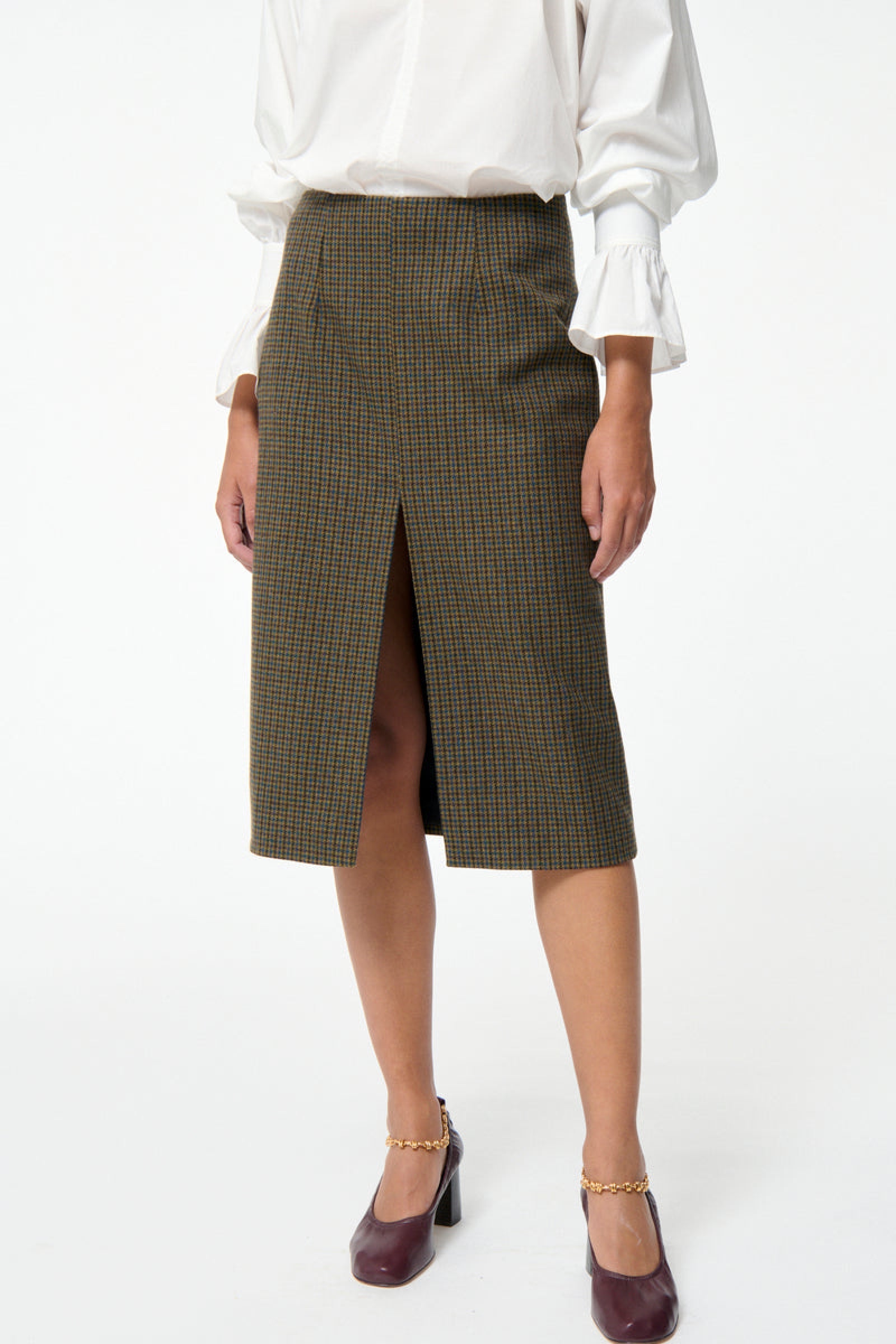 Felindra wool skirt - Khaki