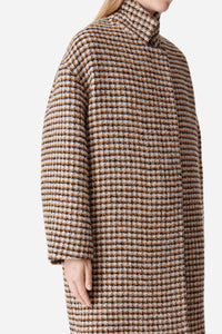 Maguelone coat in a wool blend - Multicolored