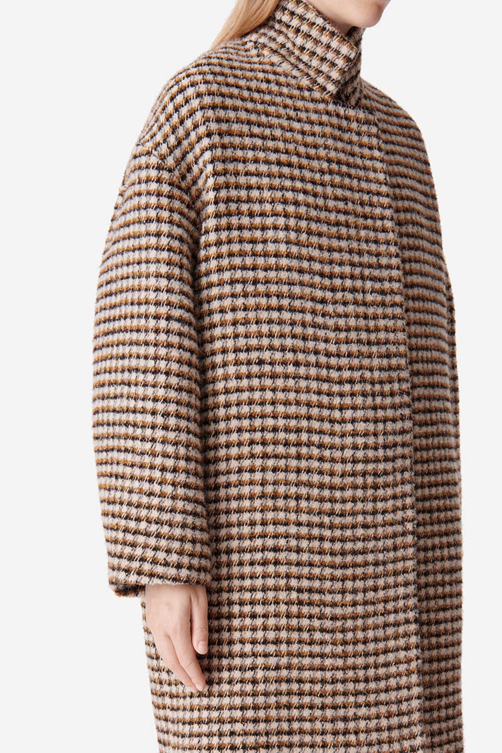 Maguelone coat in a wool blend - Multicolored