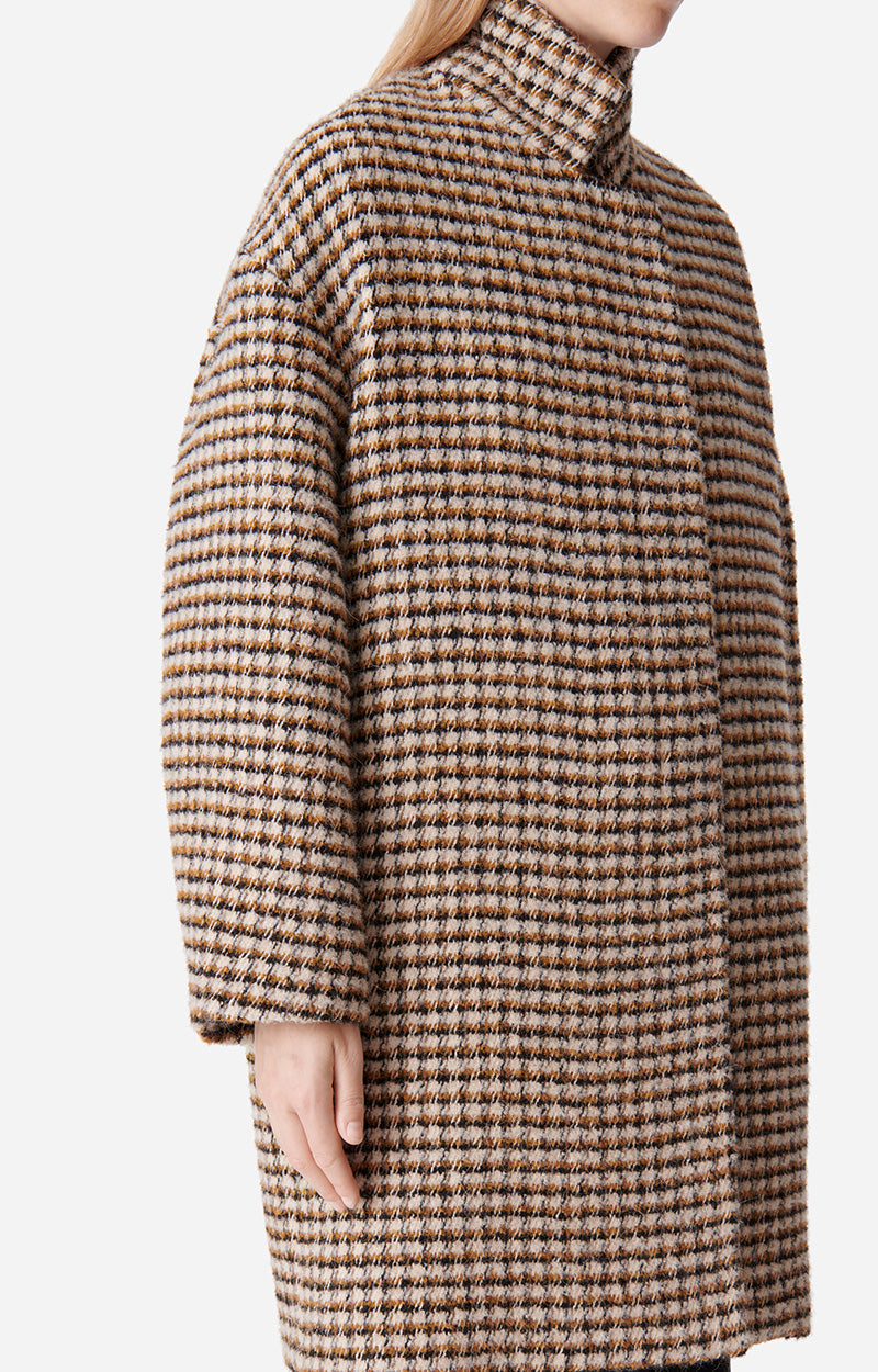 Manteau Maguelone en laine mélangée - Multicolore