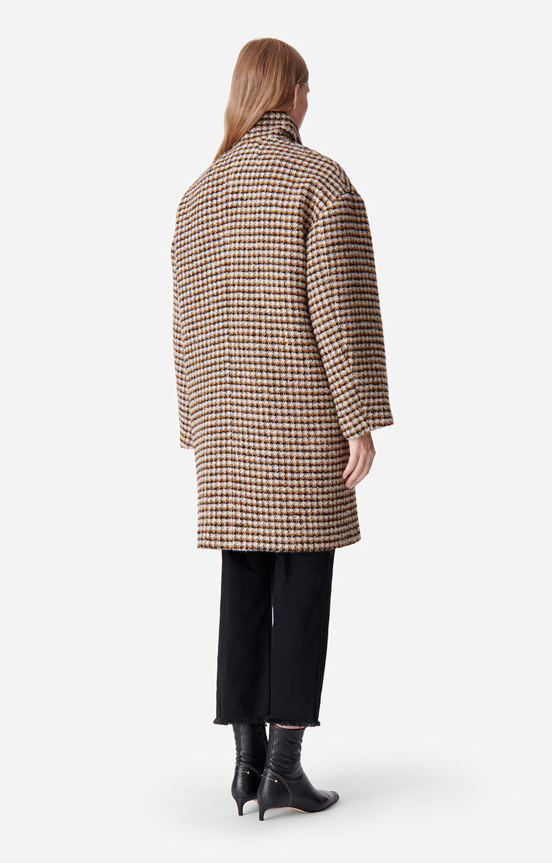 Manteau Maguelone en laine mélangée - Multicolore