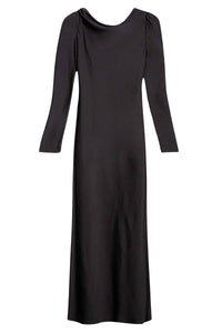 Robe longue Delle - Noir
