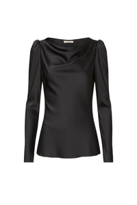 Blouse Dalma col bateau - Noir