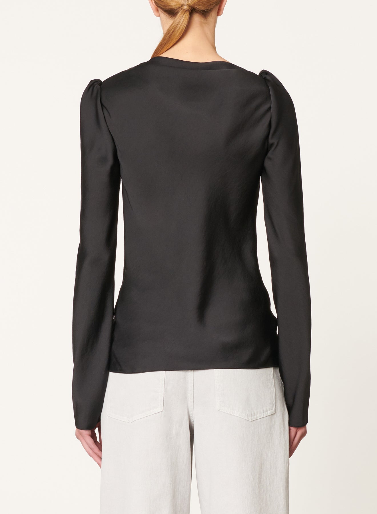 Blouse Dalma col bateau - Noir