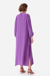 Robe longue Canessa en soie - Ultra Violet