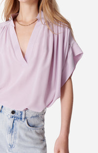 RECO : 110 // Blouse Cory en soie - Parme