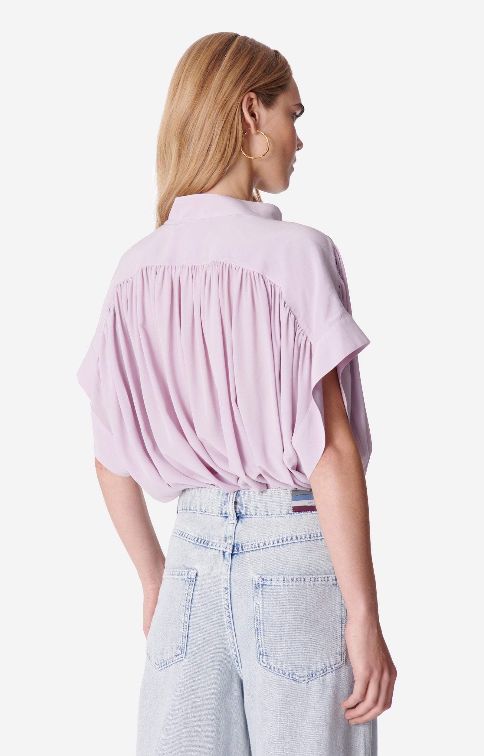 RECO : 110 // Blouse Cory en soie - Parme