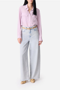 Chemise Dim en soie - Parme