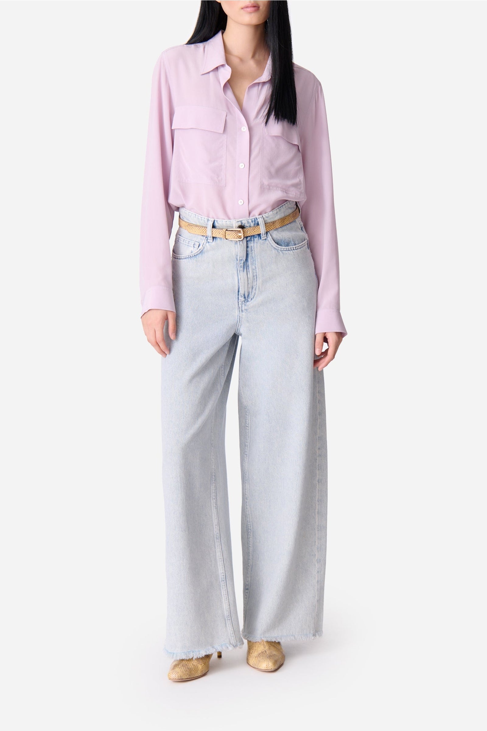 Chemise Dim en soie - Parme
