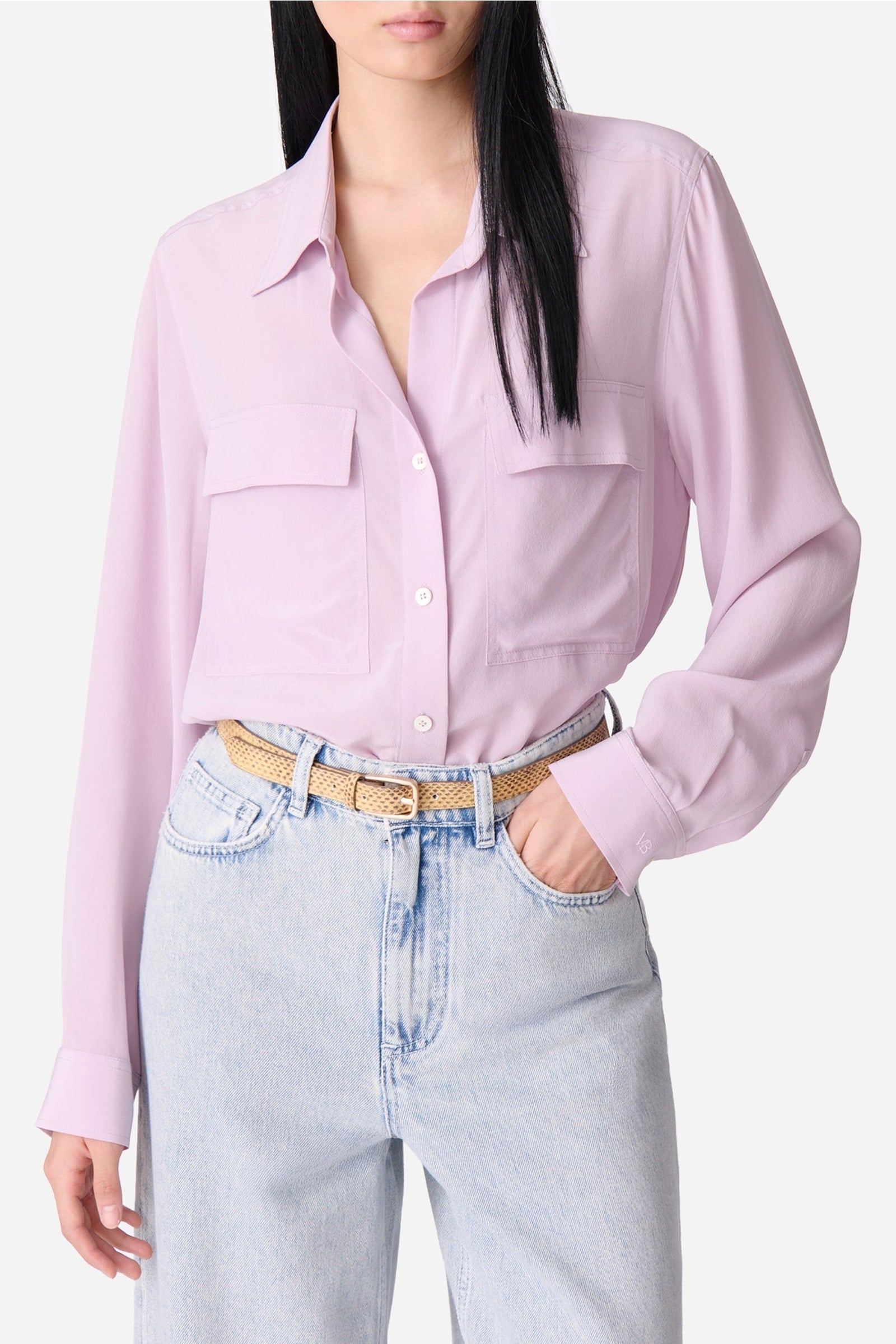 Chemise Dim en soie - Parme