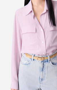 Chemise Dim en soie - Parme