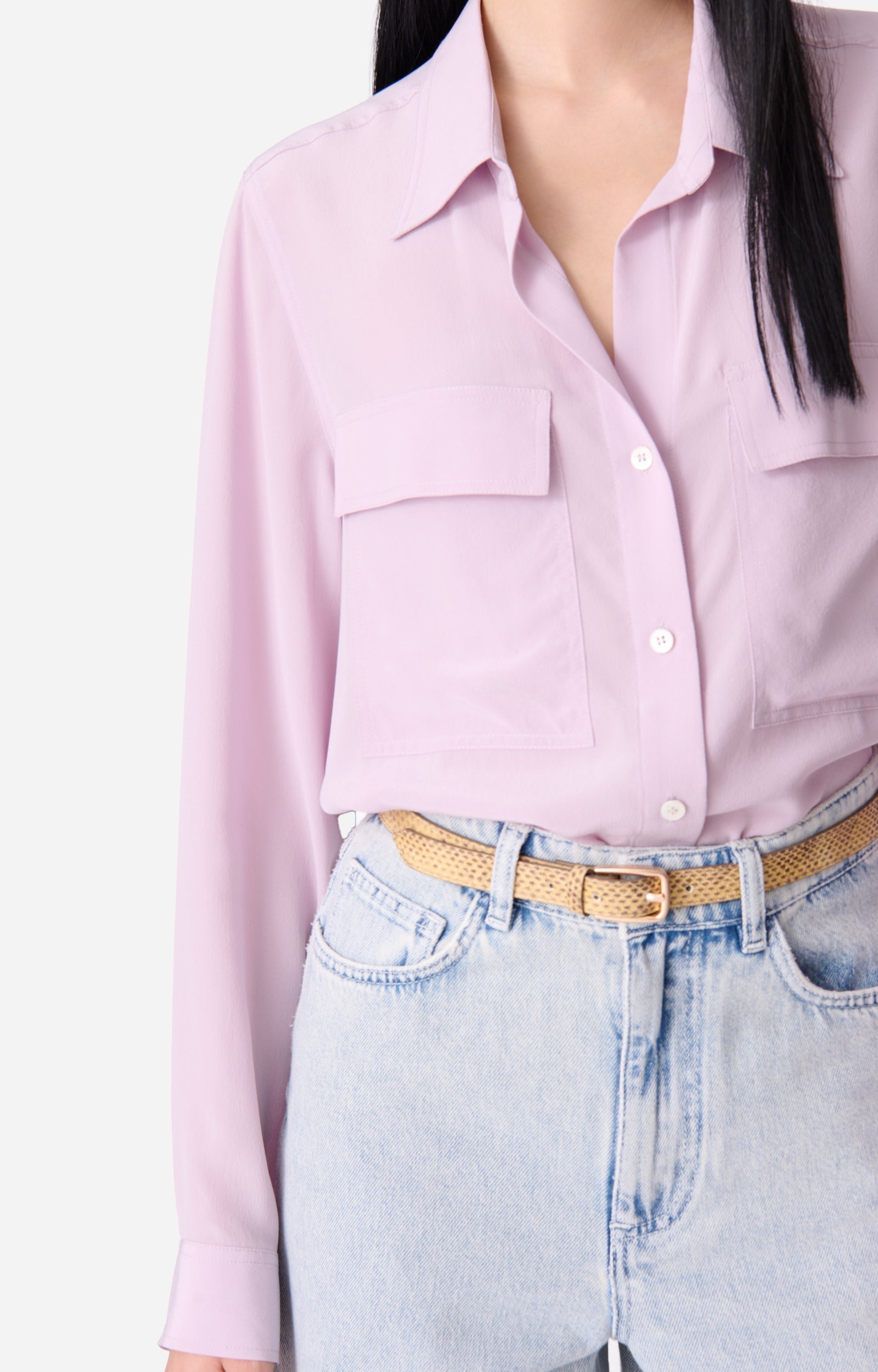 Chemise Dim en soie - Parme