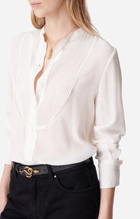 Chemise Deal en soie - Écru