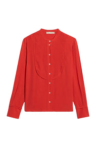 Blouse Deal en soie - Coquelicot