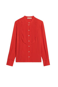 Blouse Deal en soie - Coquelicot