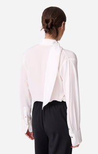 Chemise Esteban en soie - Écru