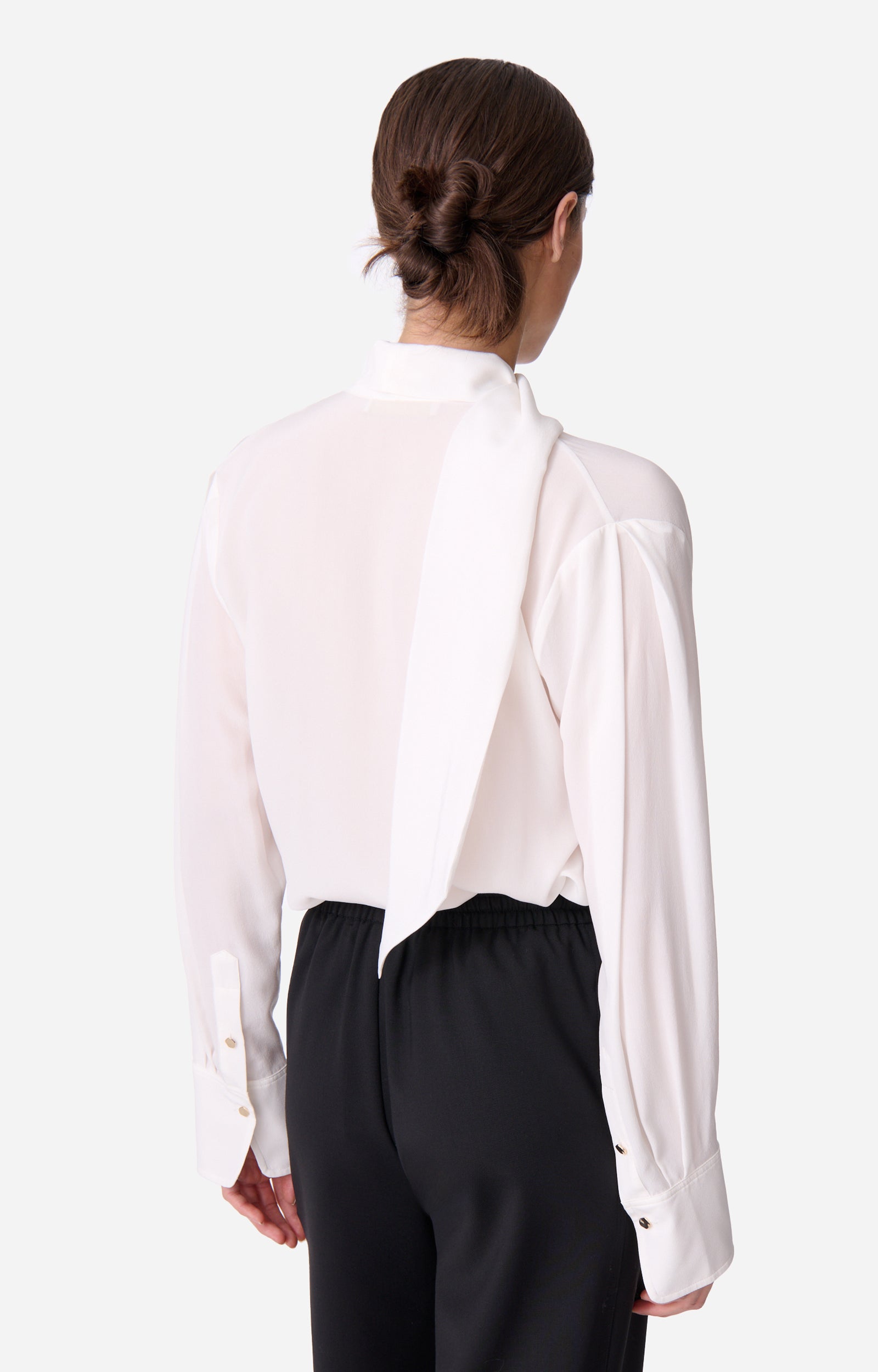 Chemise Esteban en soie - Écru