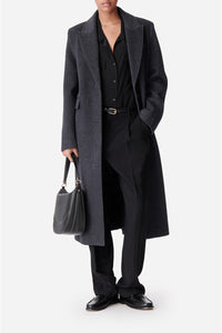 Manteau Darius en laine - Anthracite