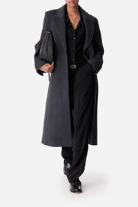 Manteau Darius en laine - Anthracite