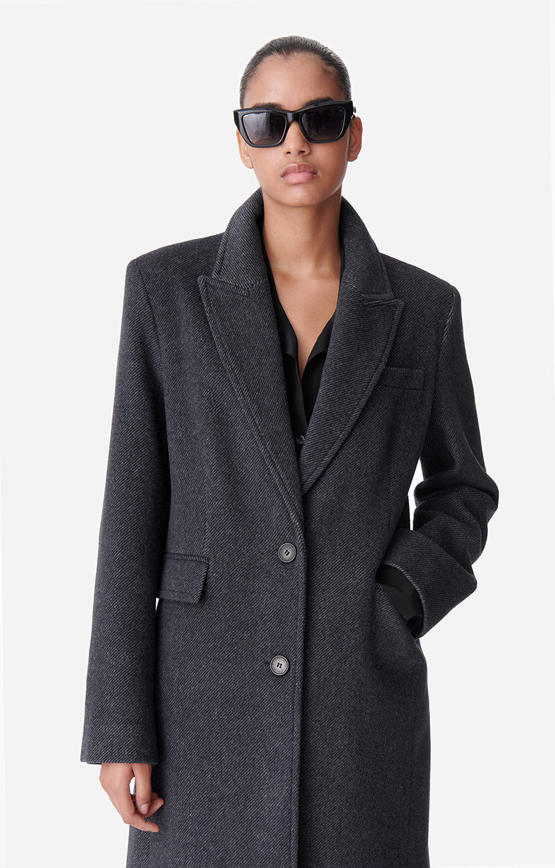 11 QTY NEW // ANTHRACITE / Manteau Darius - ANTHRACITE