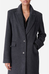 Manteau Darius en laine - Anthracite