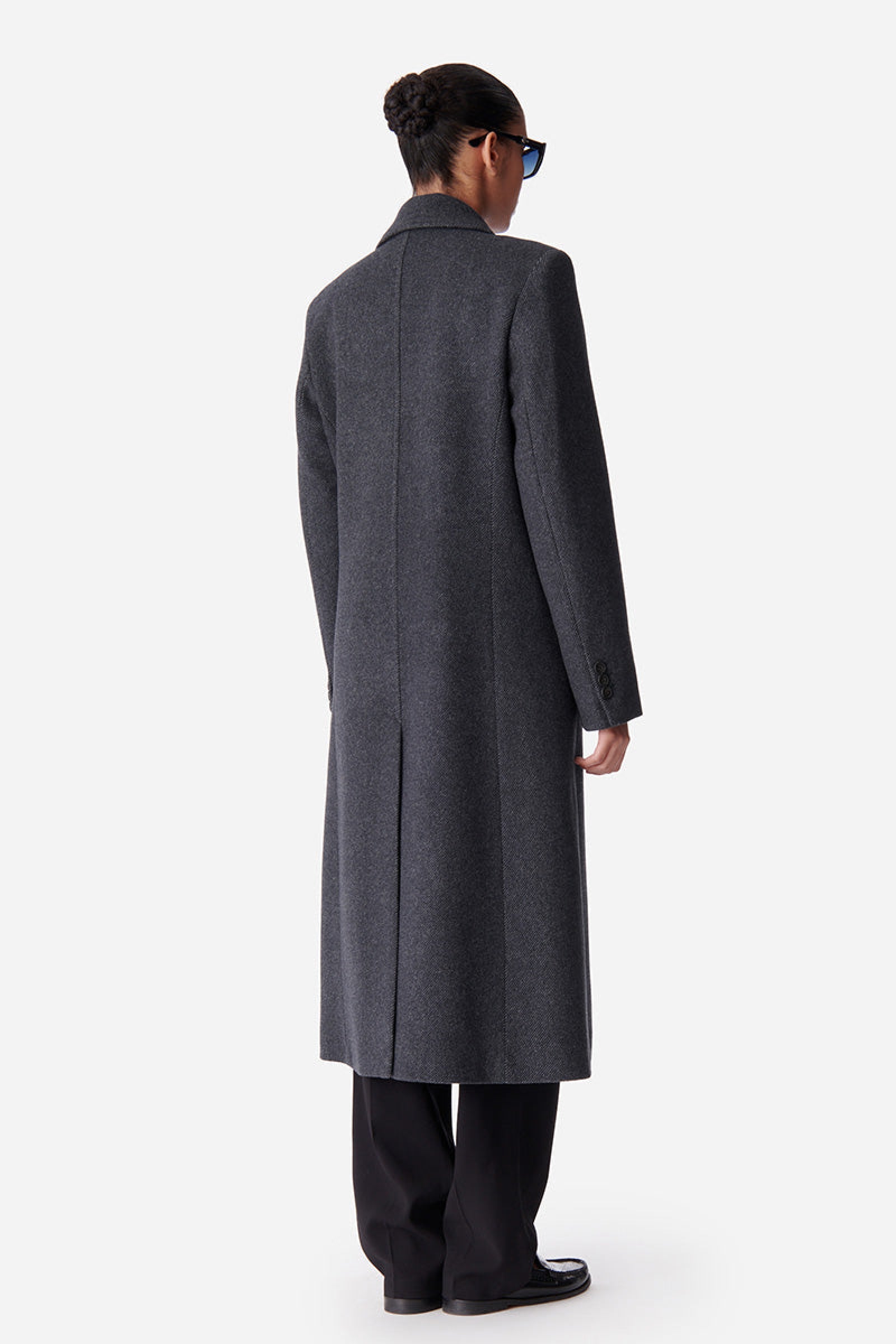 Manteau Darius en laine - Anthracite