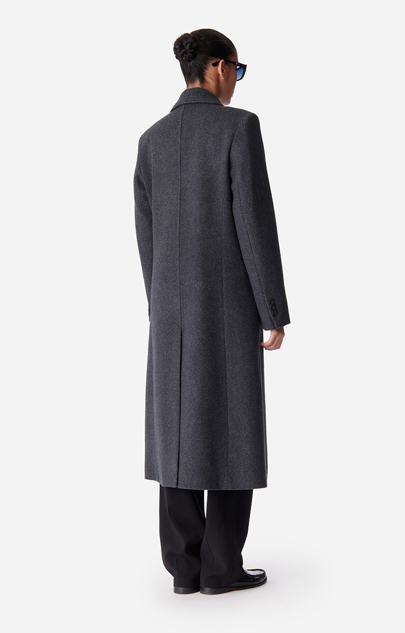 Manteau Darius en laine - Anthracite