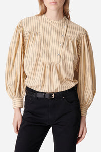 Blouse à rayures Delaide - Avoine