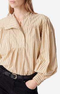 Blouse à rayures Delaide - Avoine