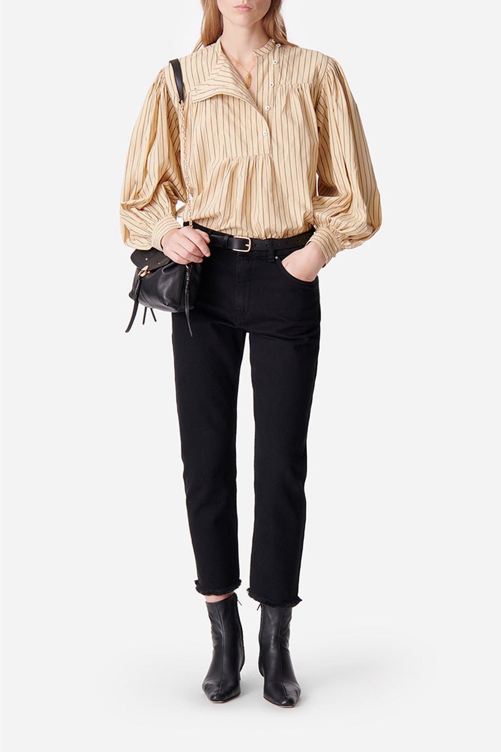 Blouse à rayures Delaide - Avoine