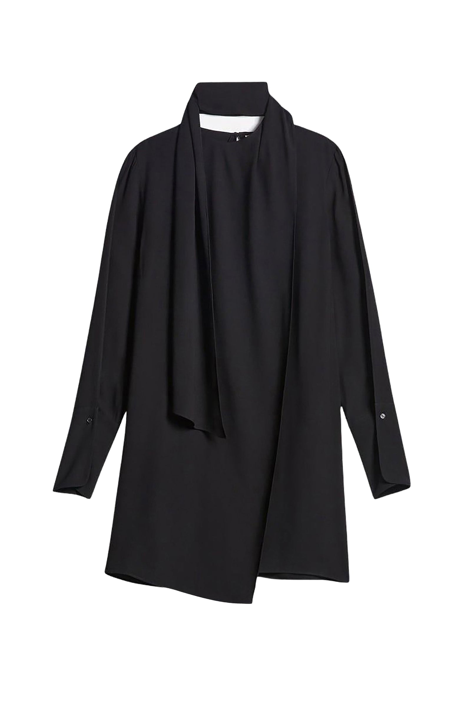 Robe courte asymétrique Ferielle - Noir