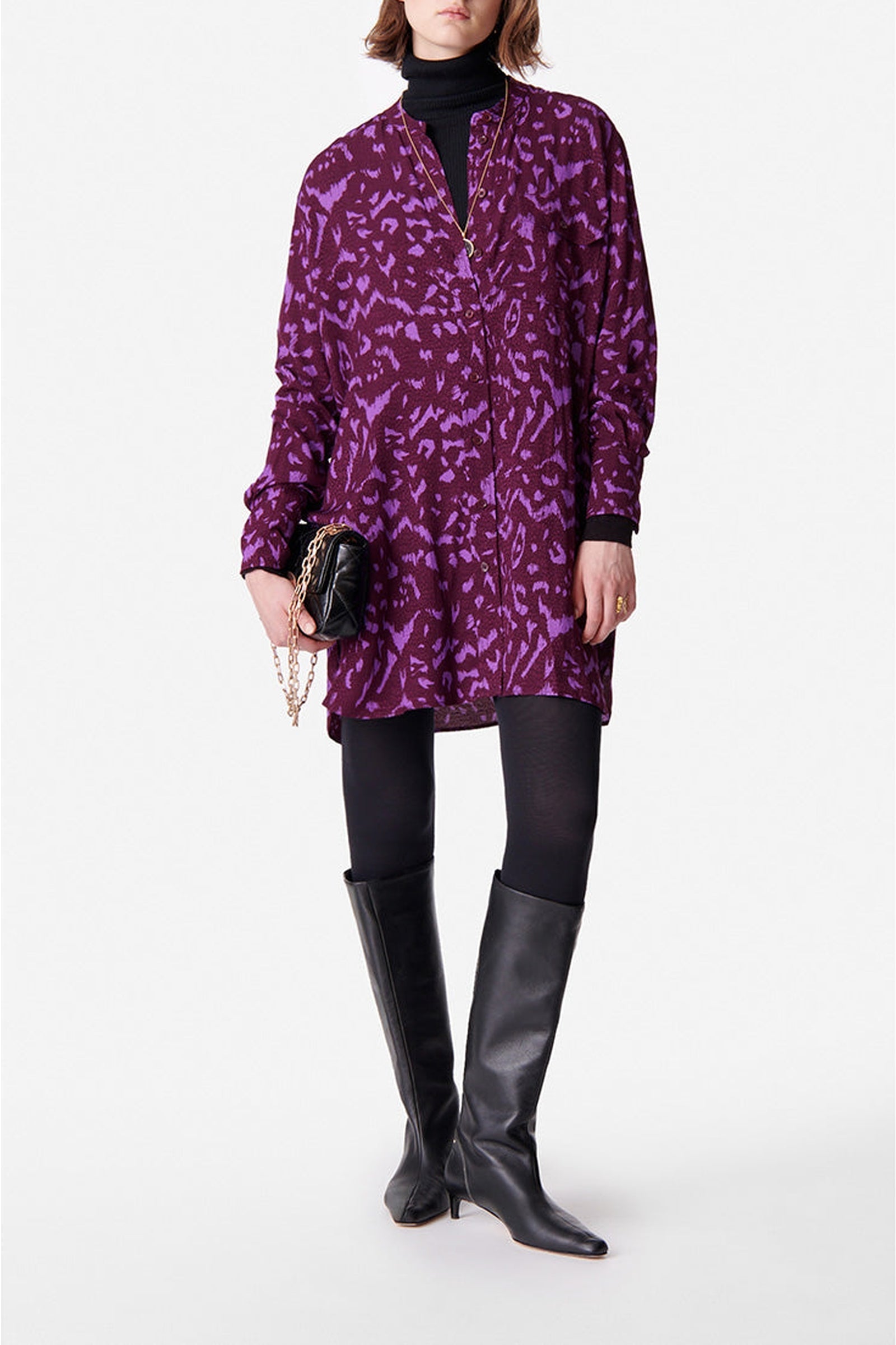 Robe courte Dao - Violet