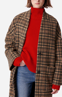 Manteau Bachir en laine - Caramel