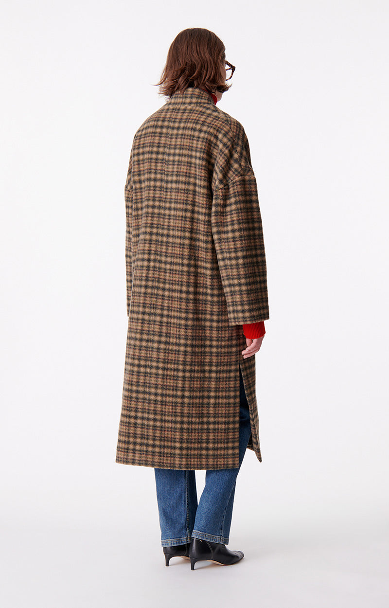 Manteau Bachir en laine - Caramel
