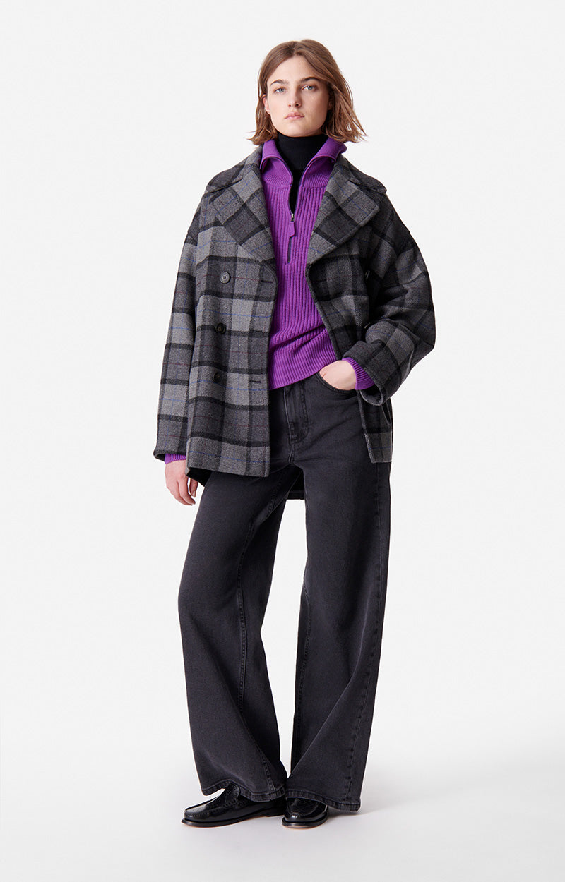 19 QTY NEW // ANTHRACITE / Manteau Berlin - ANTHRACITE